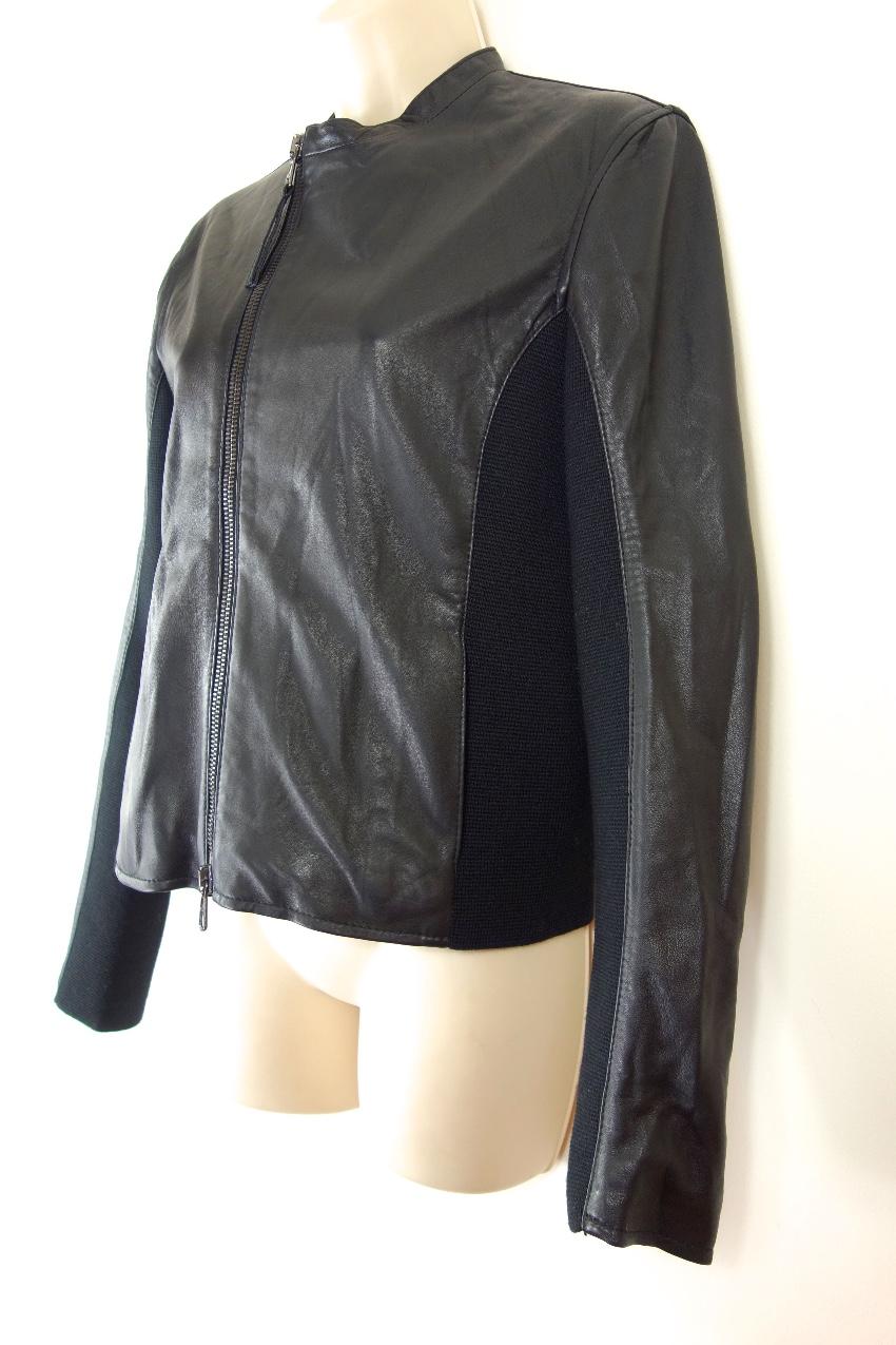 Lot78 Lightweight Asymmetric Leather Jacket