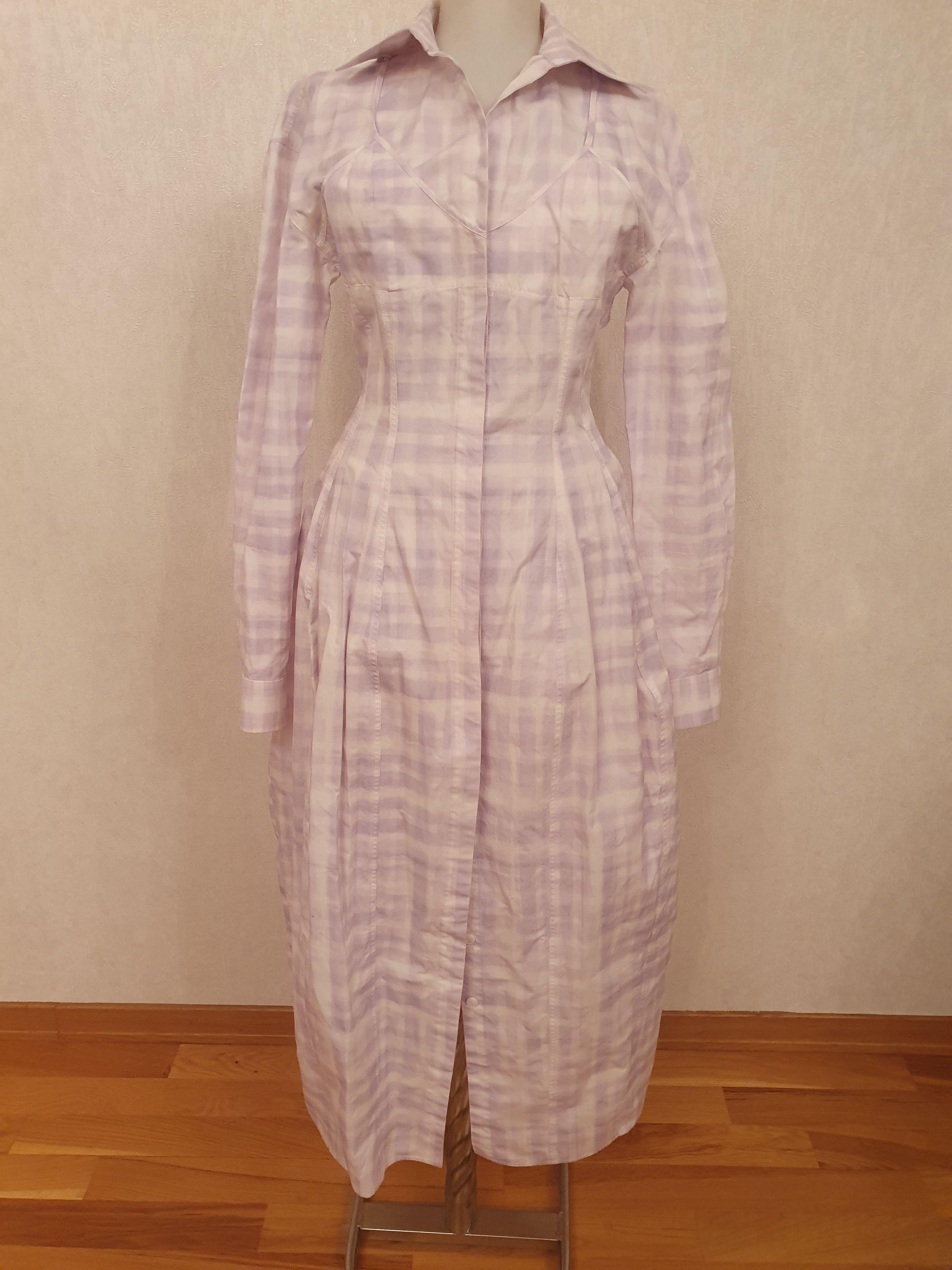 Pink gingham Le Coup De Soleil Valensole shirt dress