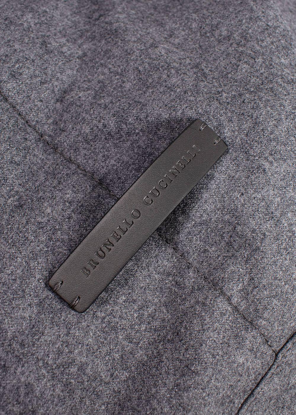 Brunello Cucinelli Grey Fabric Duffle Bag