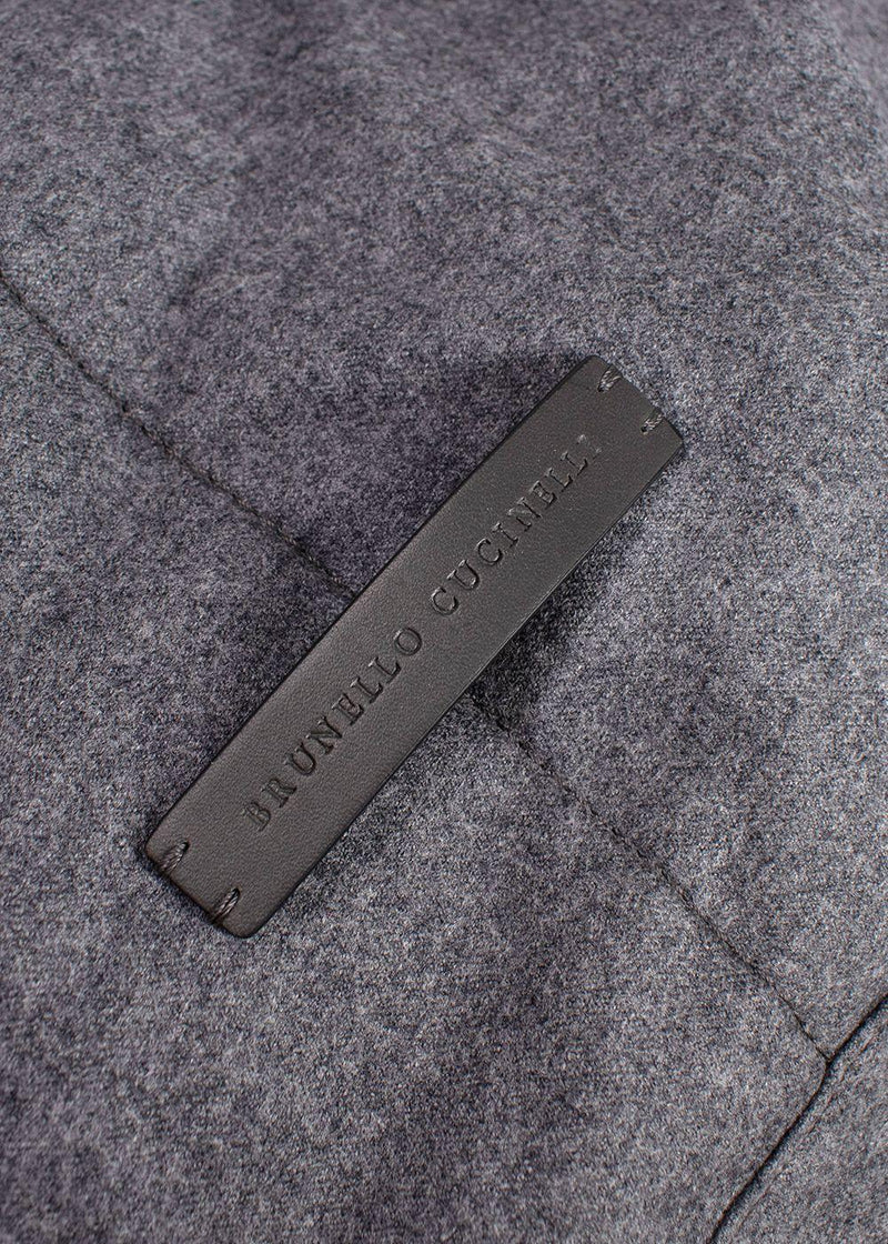 Brunello Cucinelli Grey Fabric Duffle Bag
