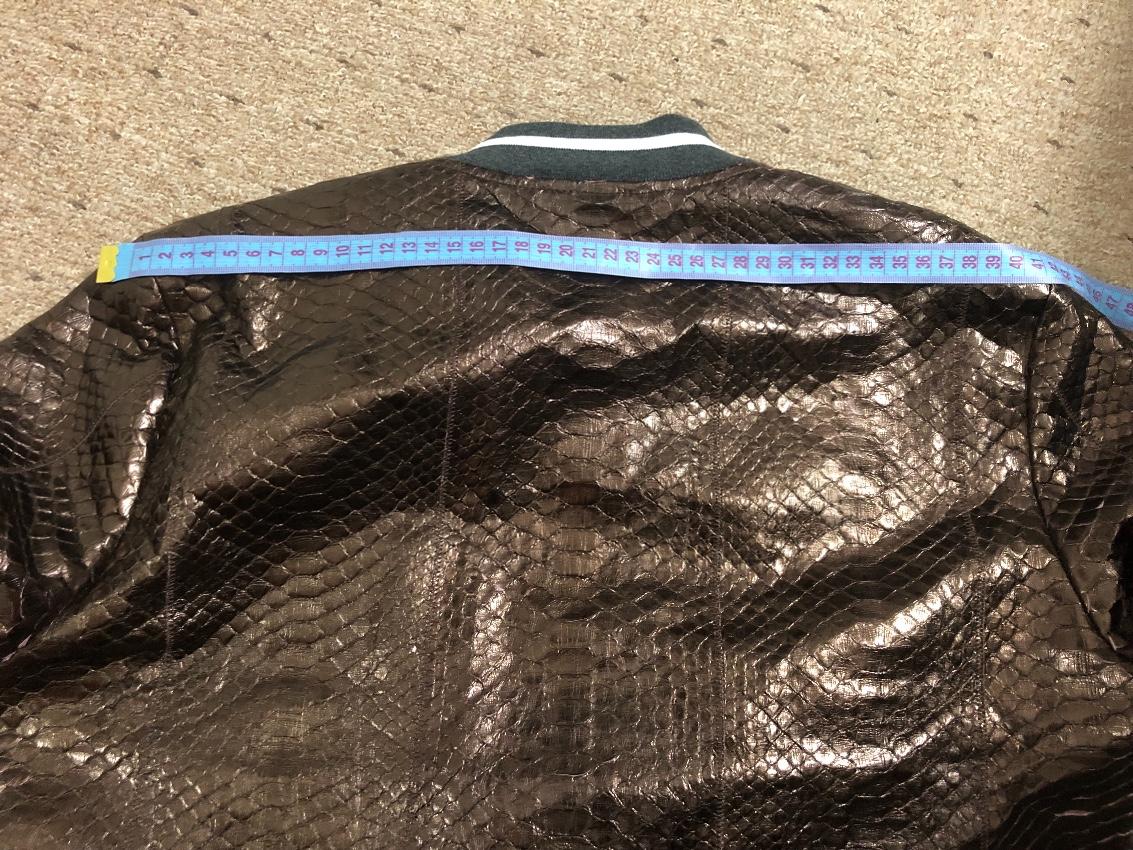 Brunello Cucinelli Metallic Python Bomber Jacket