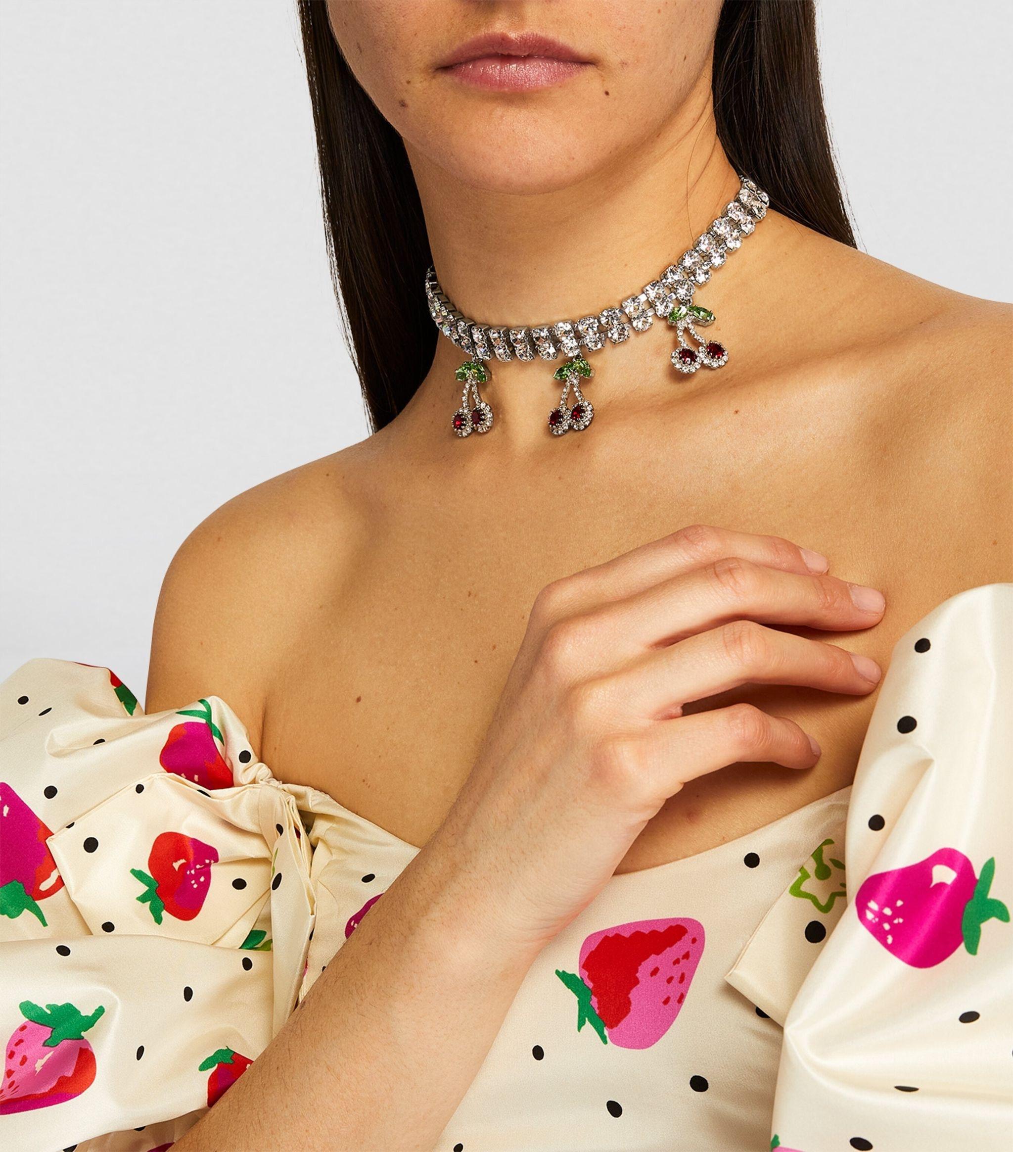 Alessandra Rich Cherry Choker