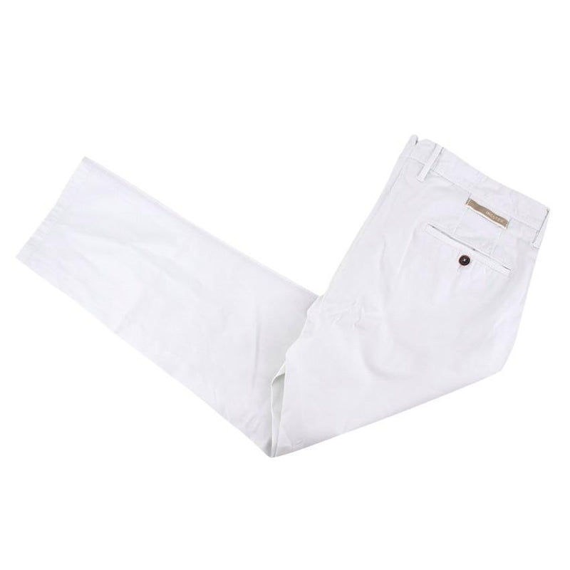 Incotex White Straight-leg Chino Trousers