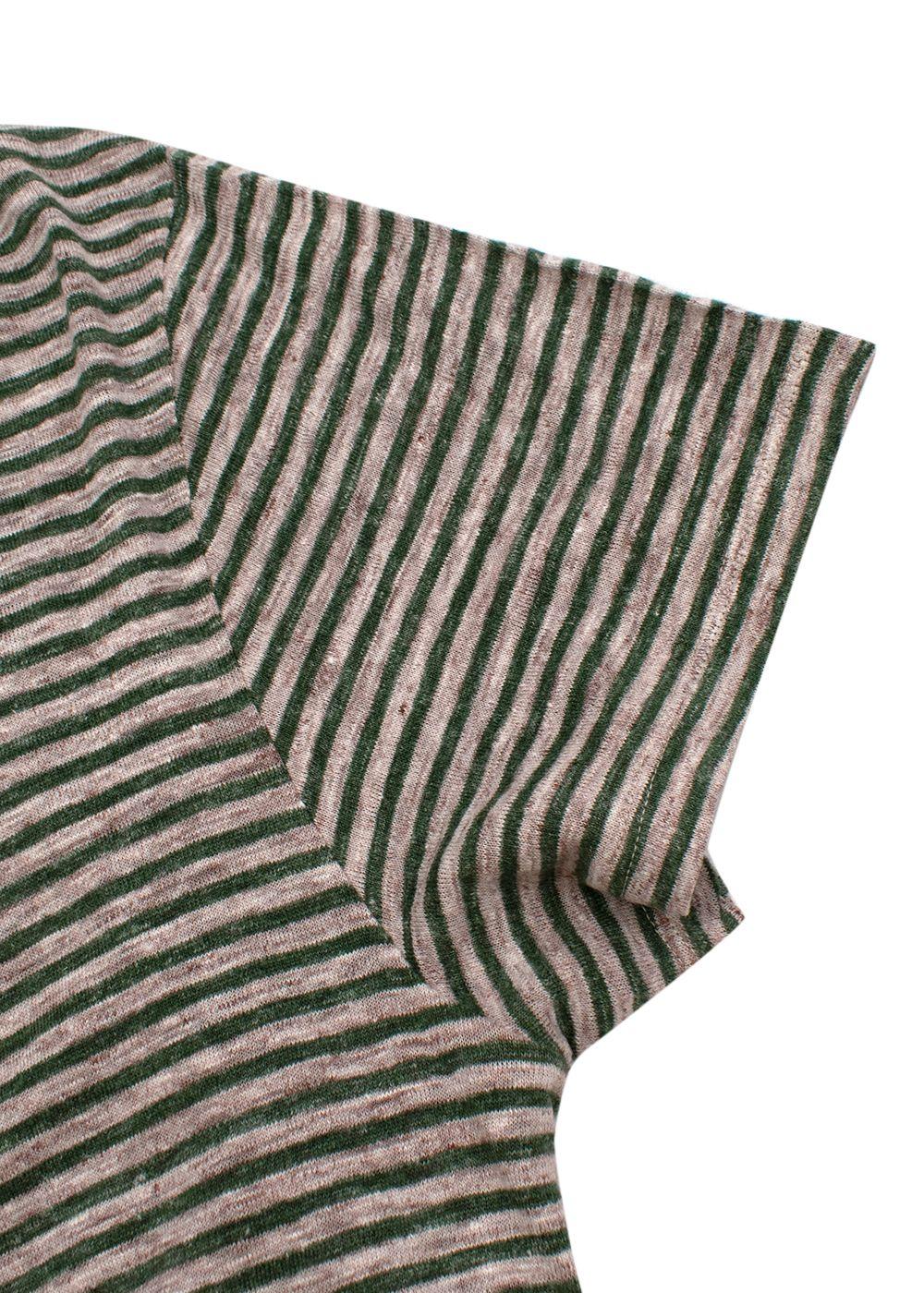 Striped Linen Slub T-Shirt