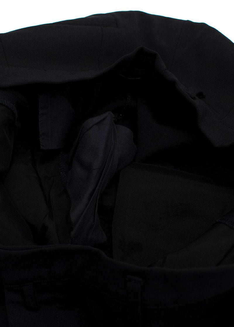 Jil Sander Black Single Breasted Wool Blend Suit