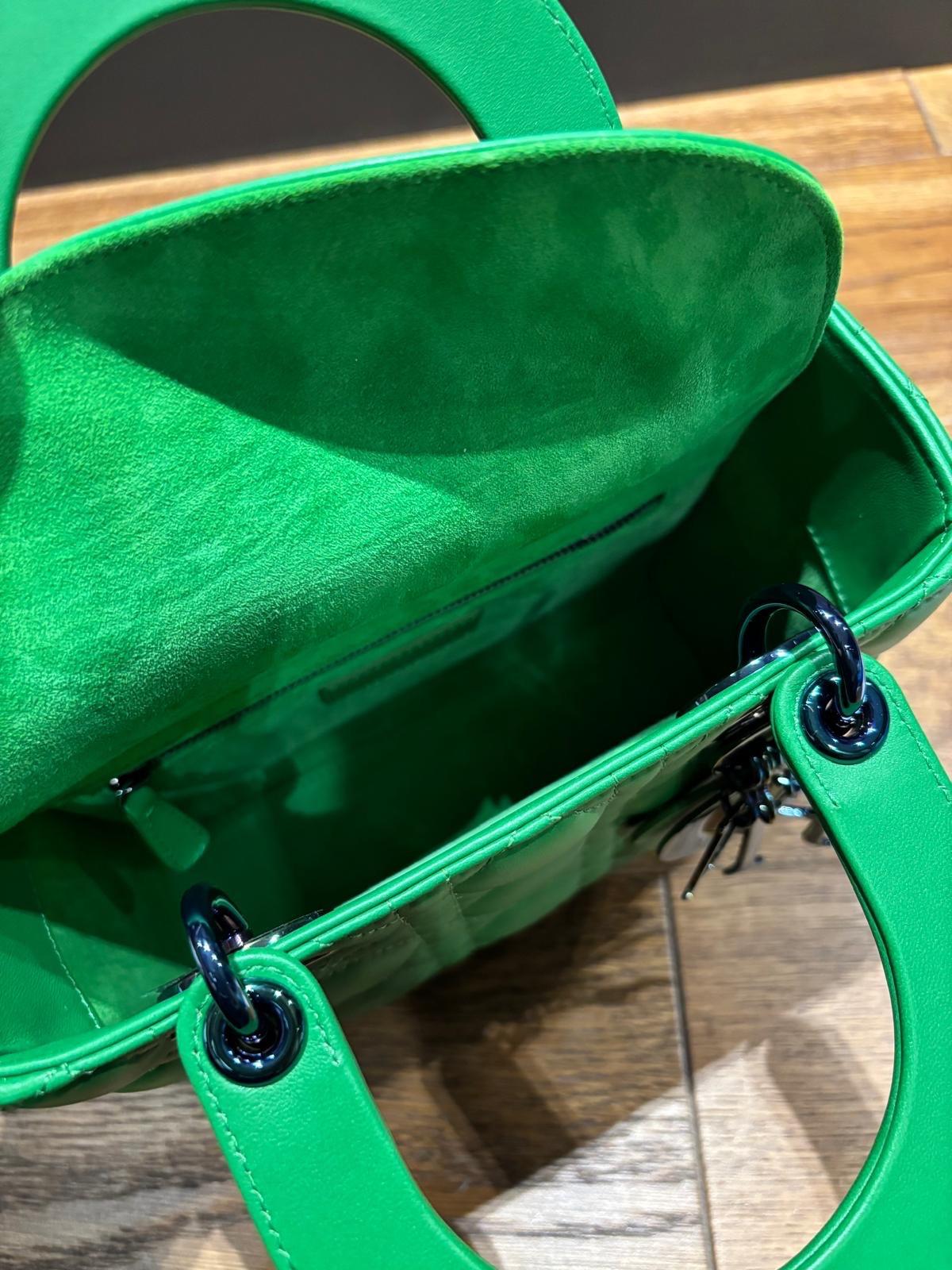 Dior Green Lady Dior Bag