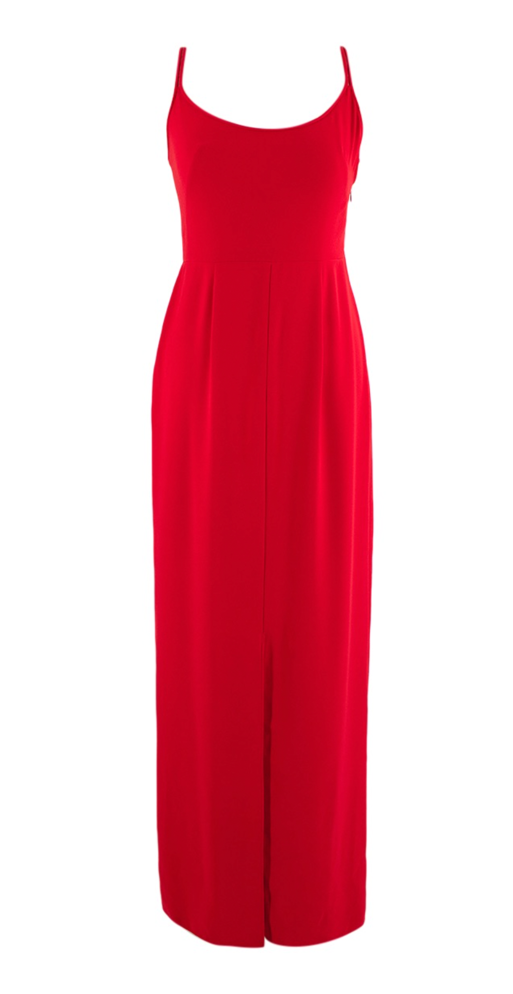 Jenny Packham Red Sleeveless Midi Dress