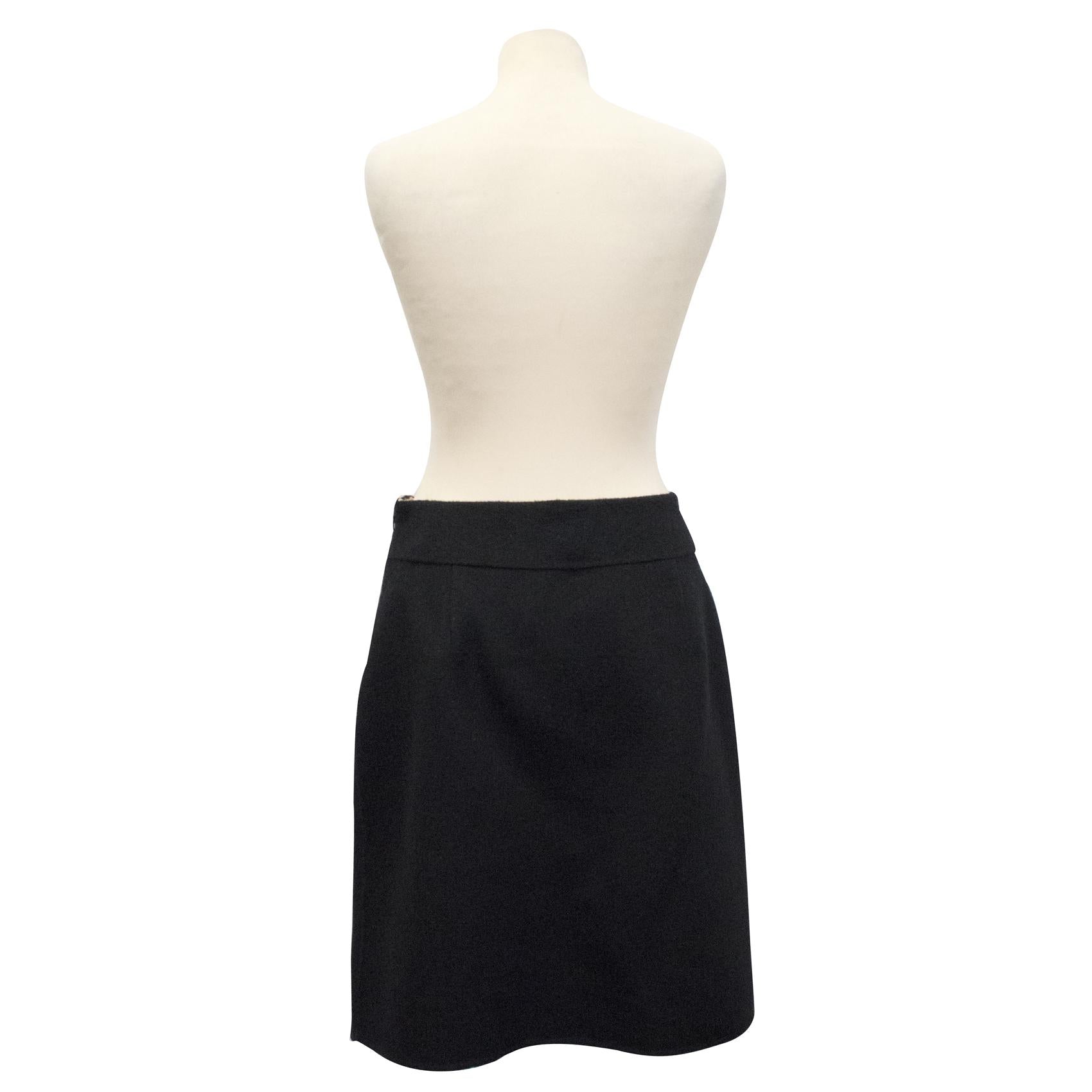 Episode Black woollen skirt