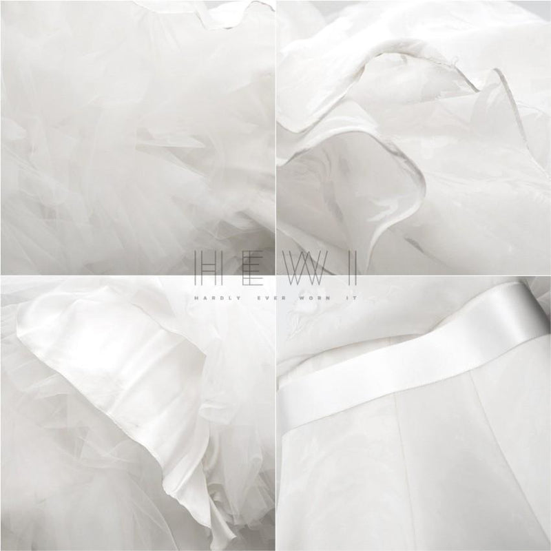 Suzanne Neville Cabianca Ivory Silk Organza Wedding Dress