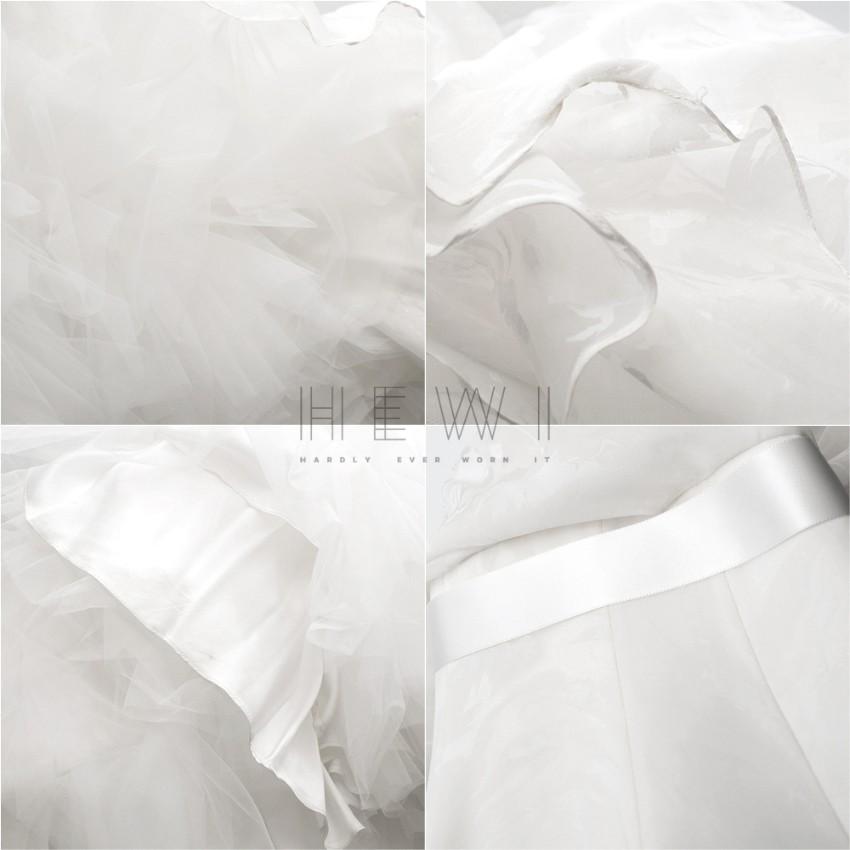 Suzanne Neville Cabianca Ivory Silk Organza Wedding Dress