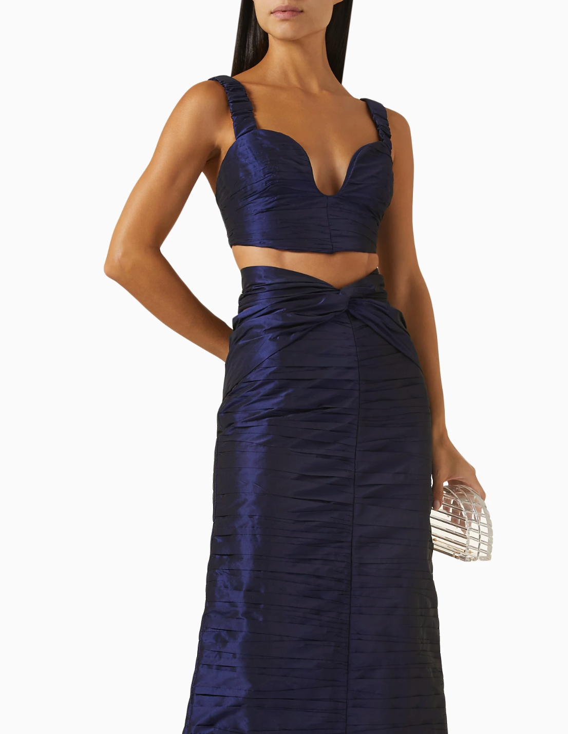 Sandra Mansour Harmonie Draped Corset Top