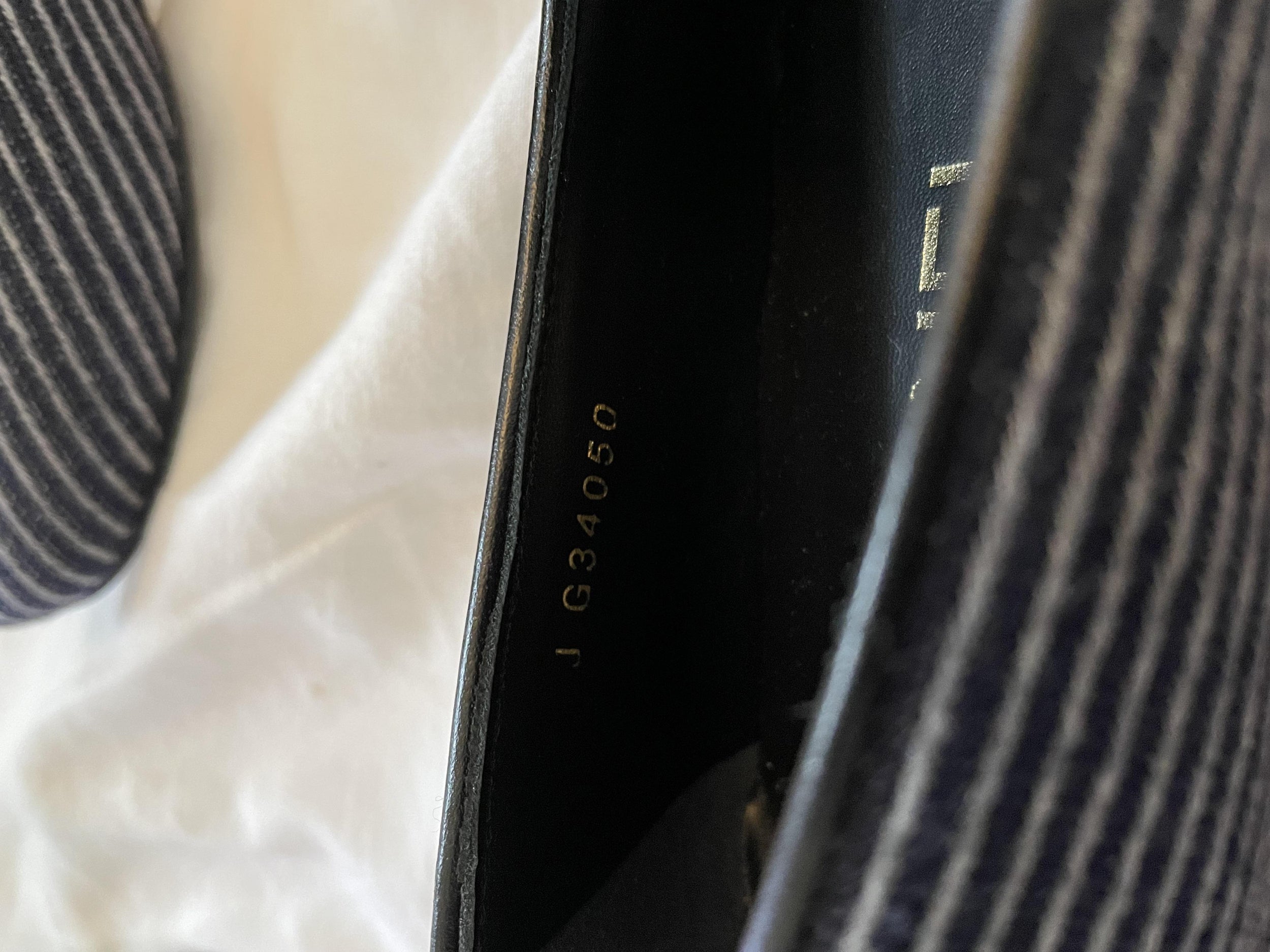 Chanel Striped Room Service CC Loafers