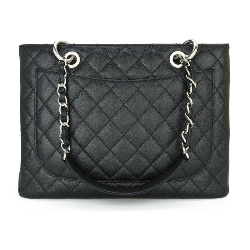 Chanel Black Caviar Leather Grand Shopper Tote