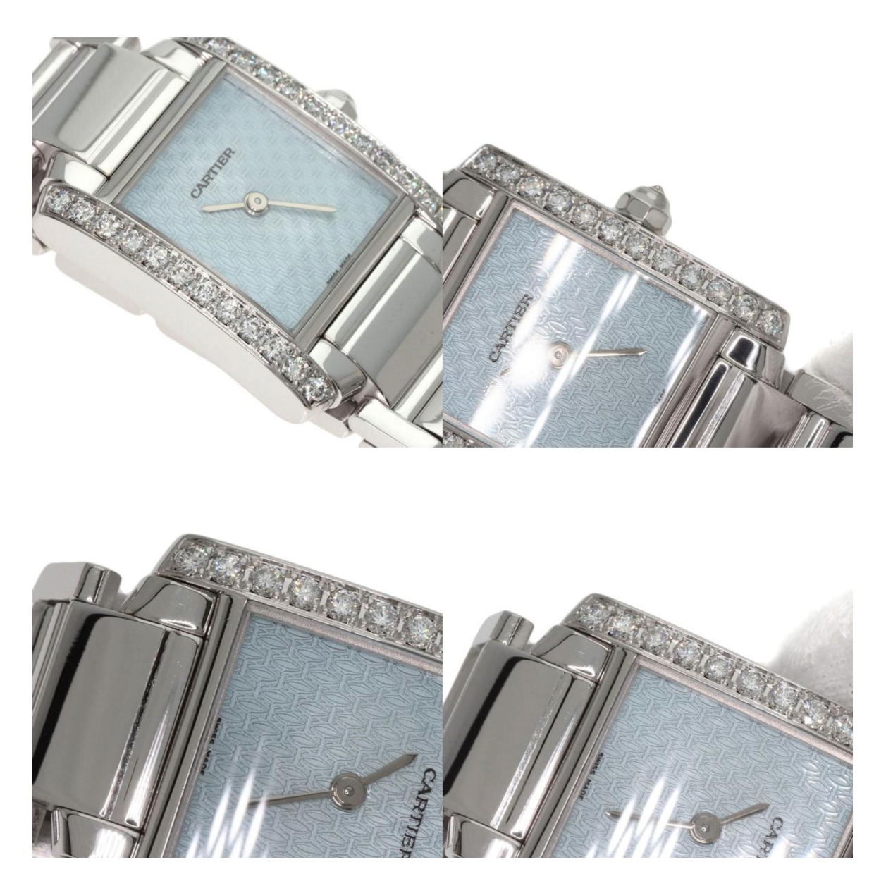 Cartier Tank Française Cadran C Motif White Gold Watch