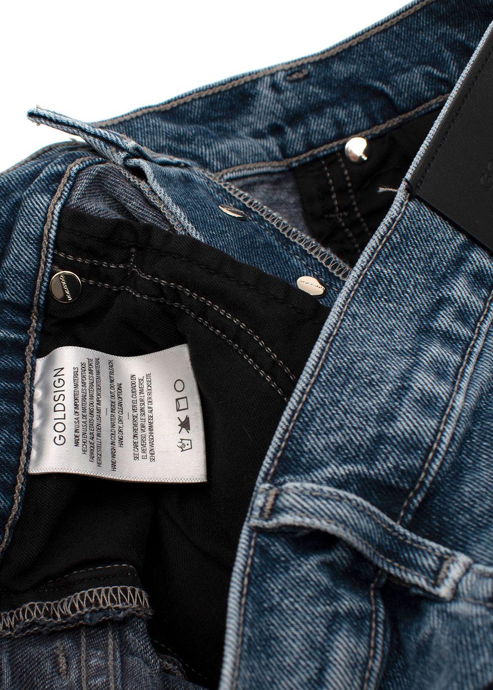 Mid-wash denim Morgan straight leg jeans