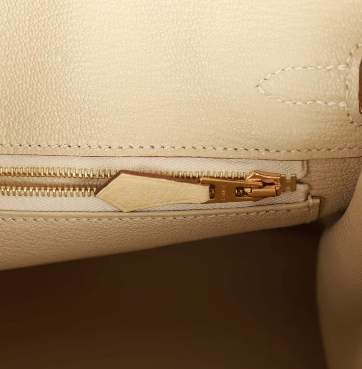 Hermès Birkin 25 Autruche Vanille Gold Hardware