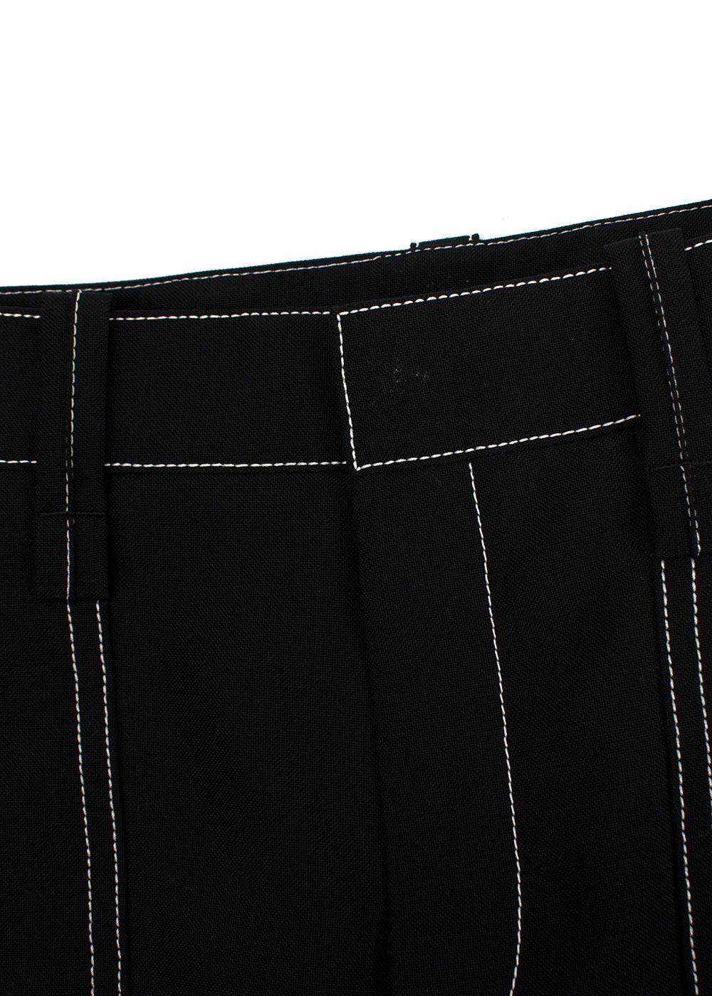 Chloe Contrast-stitch Capri Pants
