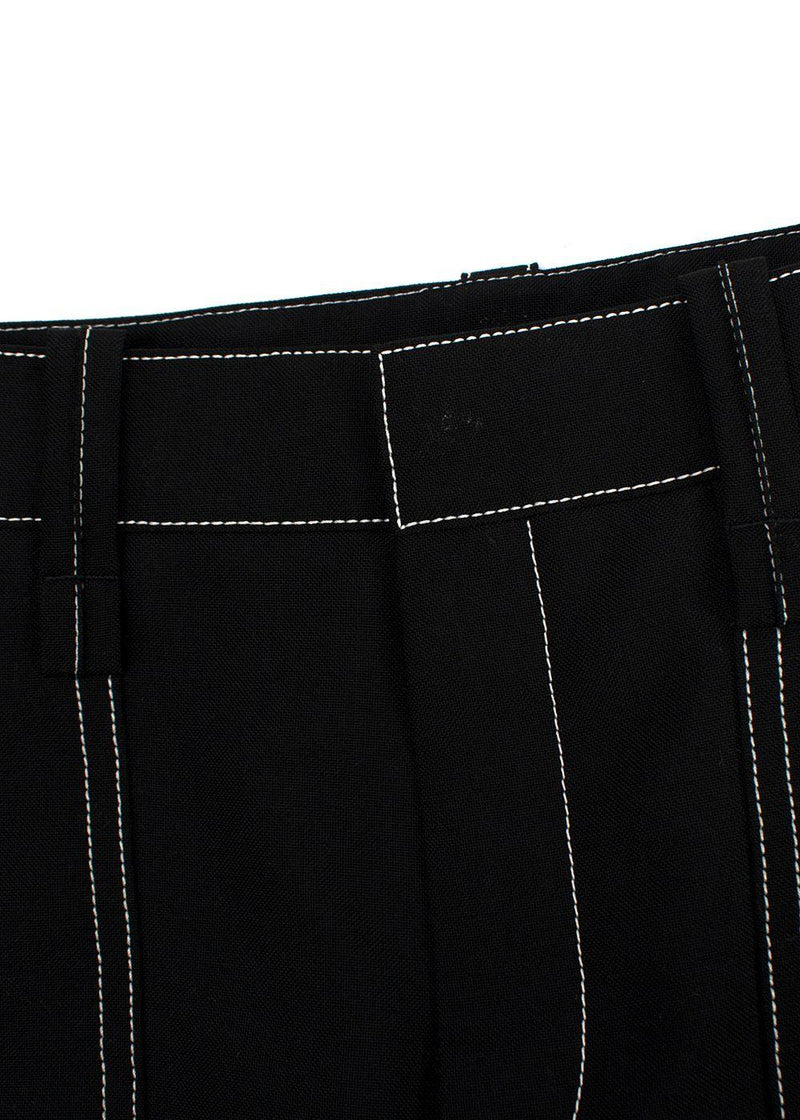 Chloe Contrast-stitch Capri Pants