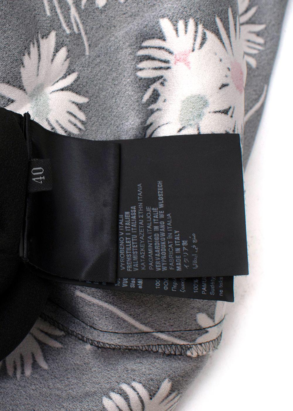 High Neck Floral Print Sleeveless Dress