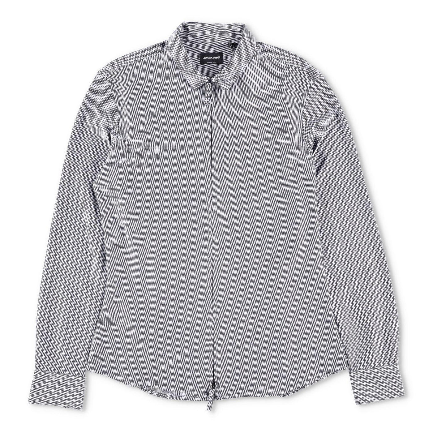 Giorgio Armani Slim-Fit Zip-Up Shirt