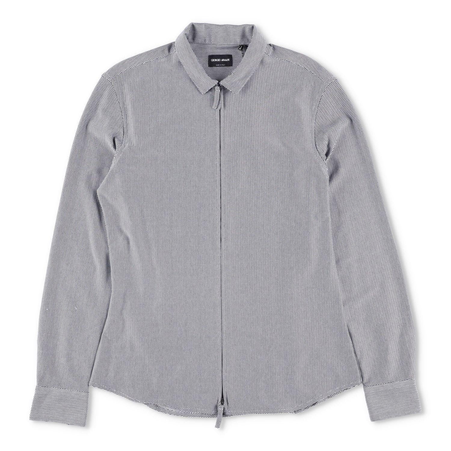 Giorgio Armani Slim-Fit Zip-Up Shirt