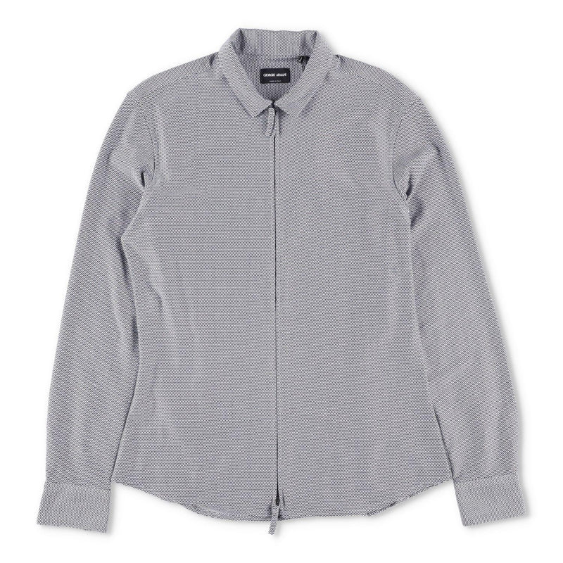 Giorgio Armani Slim-Fit Zip-Up Shirt
