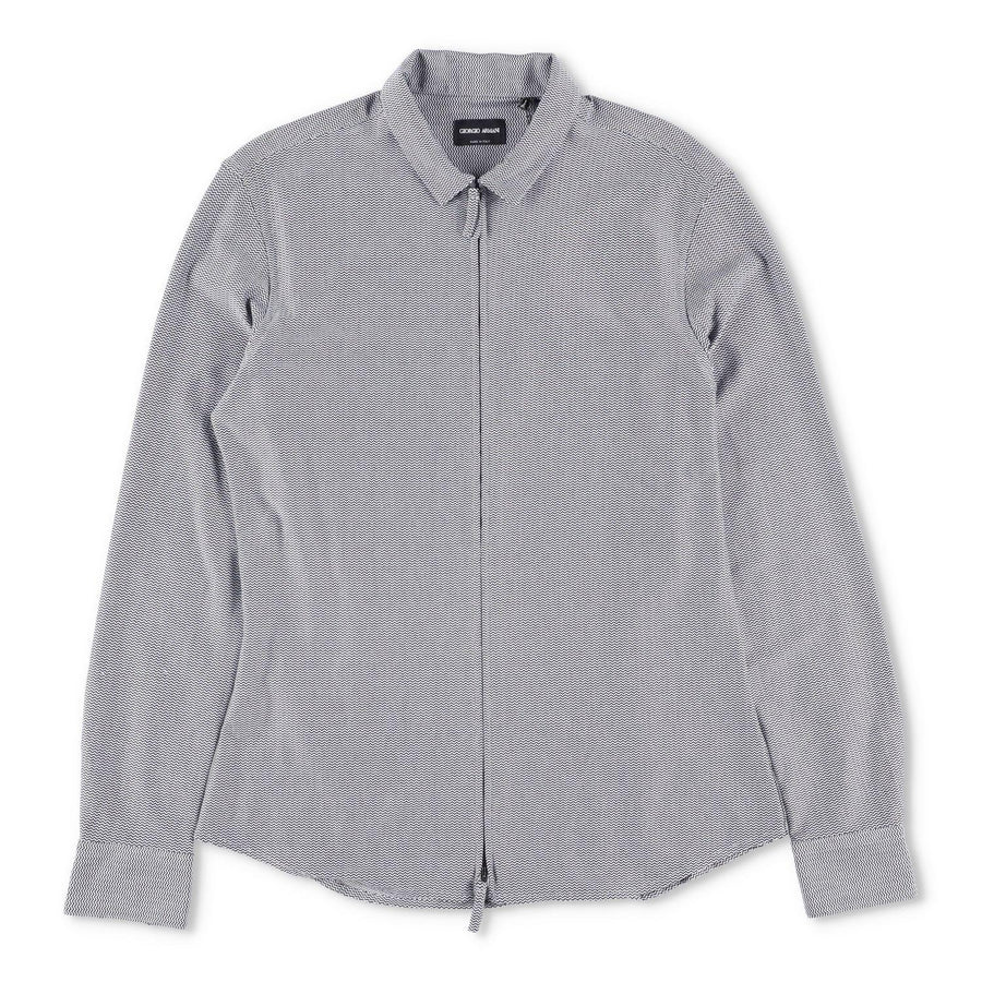 Giorgio Armani Slim-Fit Zip-Up Shirt