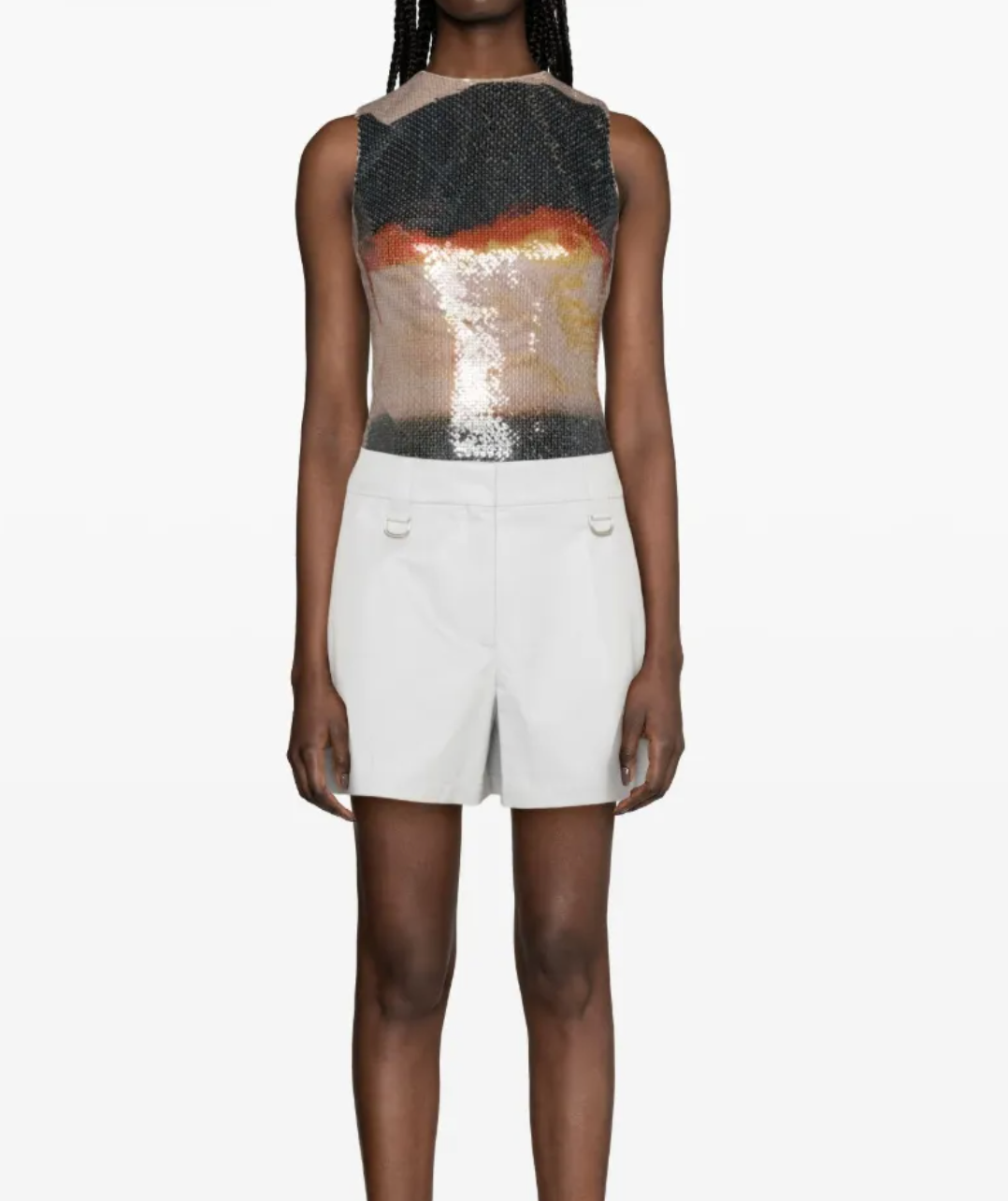 Off-White High-Waisted Shorts