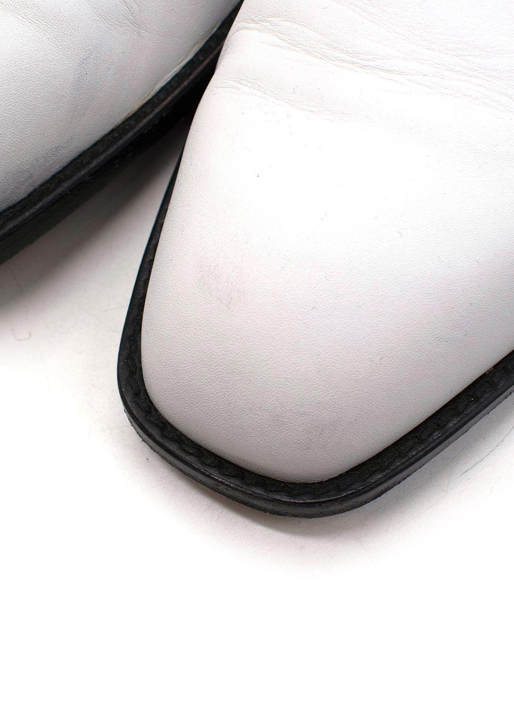 Black & White Buckle Loafers