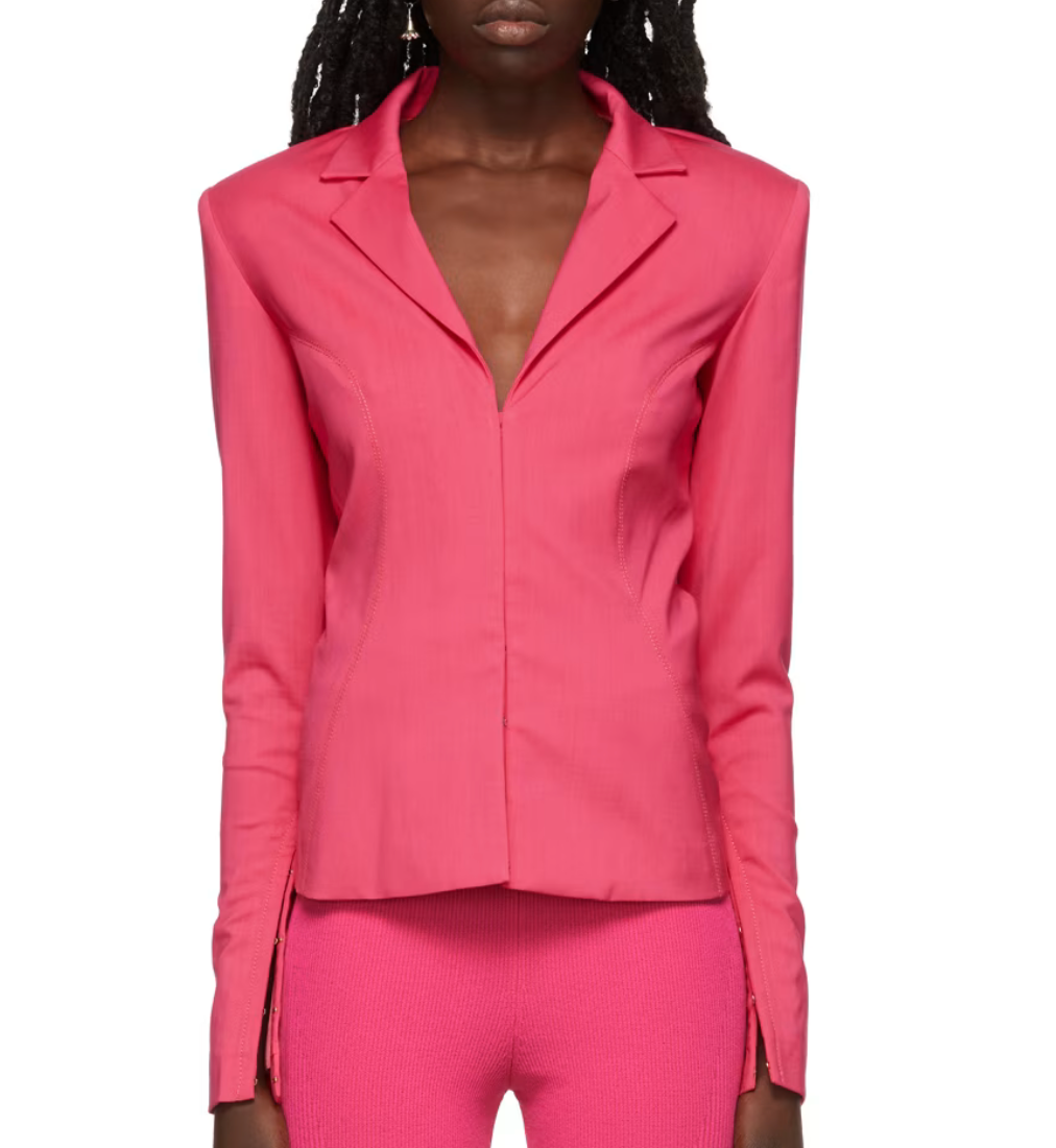 Jacquemus Hot Pink Fitted Shirt