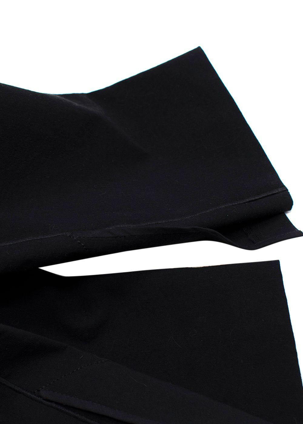 Isabel Marant Black Cotton Blend Slim Trousers