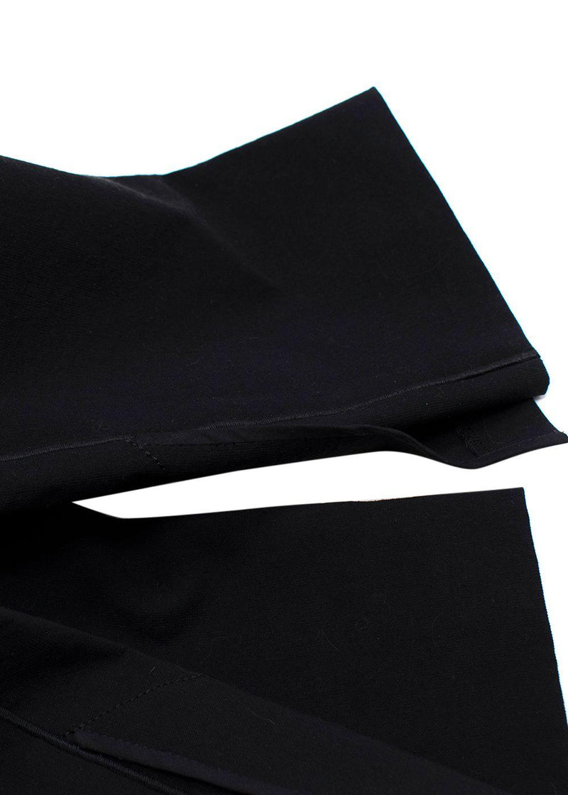Isabel Marant Black Cotton Blend Slim Trousers