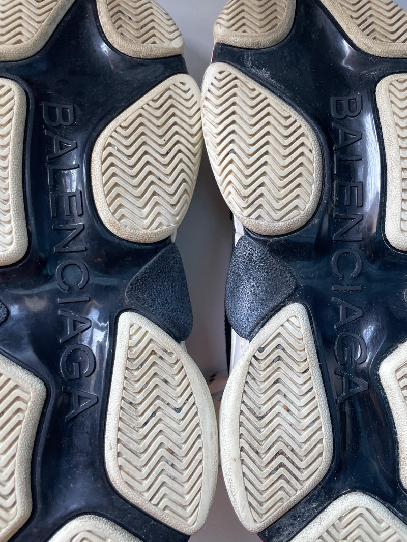 Balenciaga Pink Triple S Sneakers