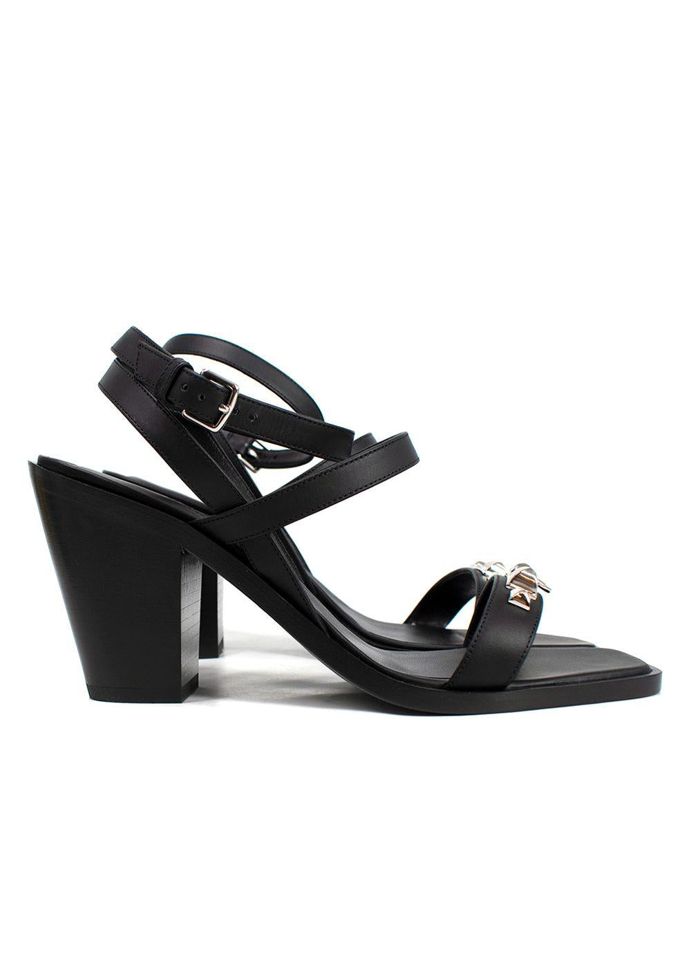 Hermes Black Leather Ivresse Sandals