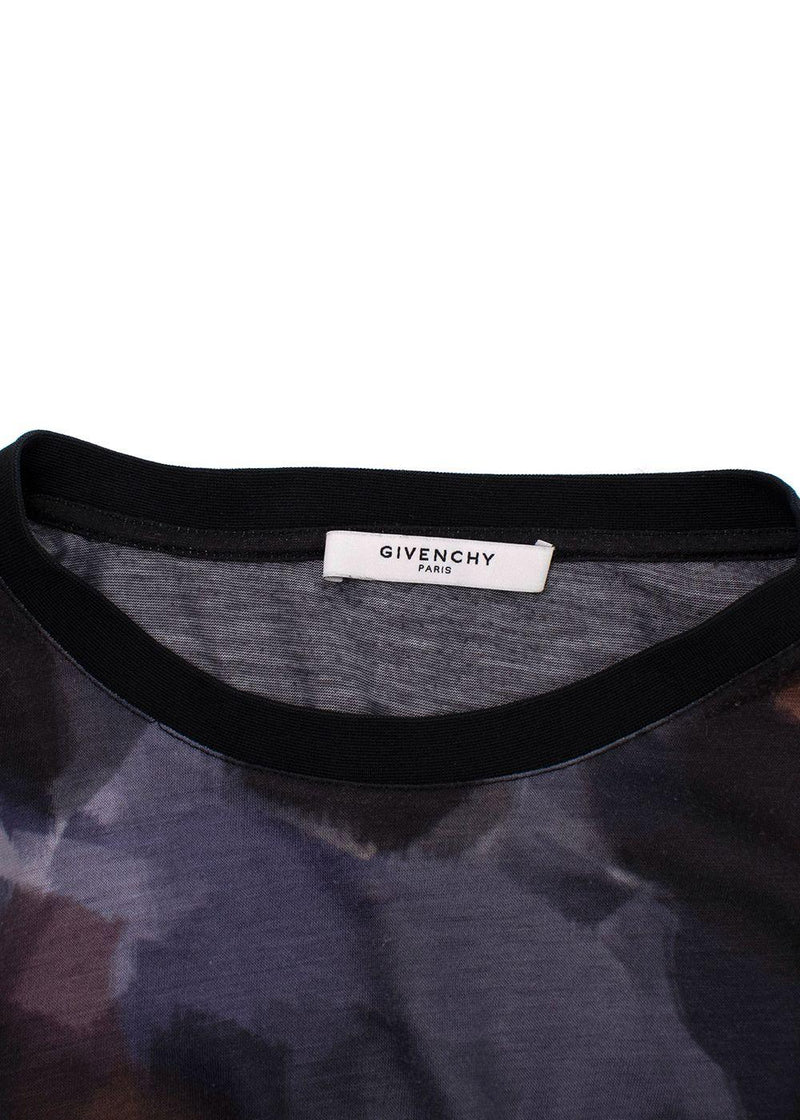 Givenchy Doberman Multicolor Cotton Printed Short Sleeve T-shirt