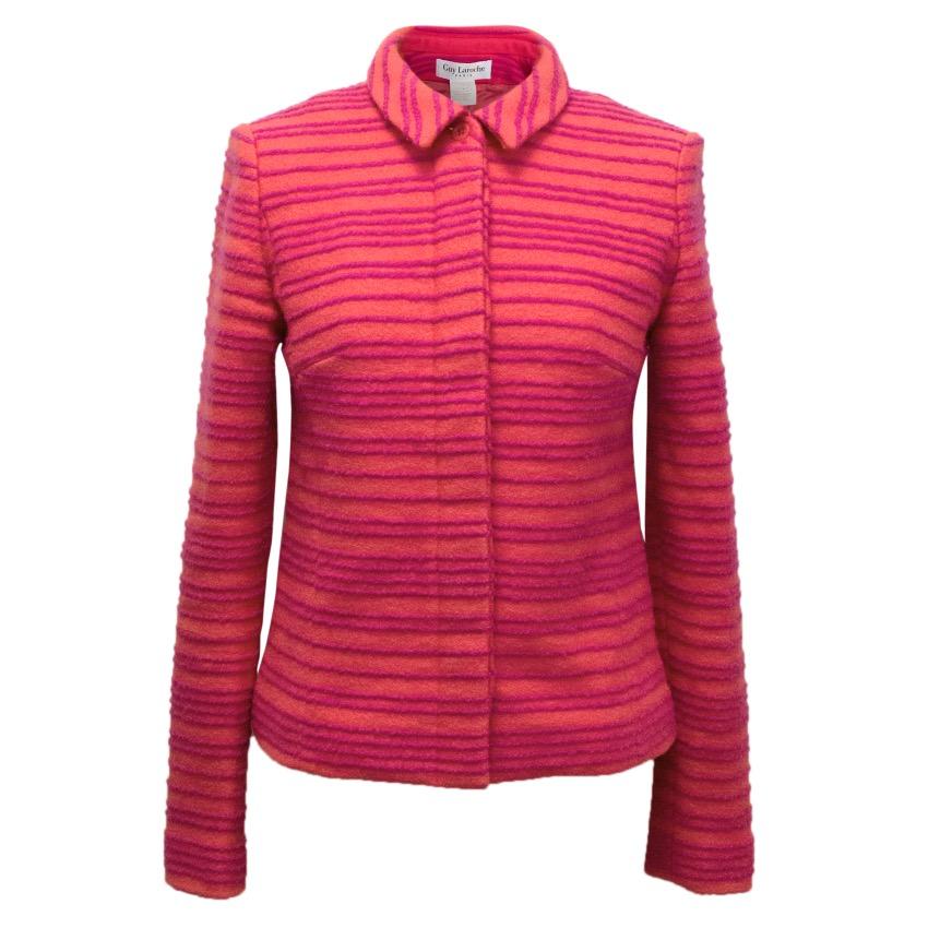 Guy Laroche Striped Wool Jacket