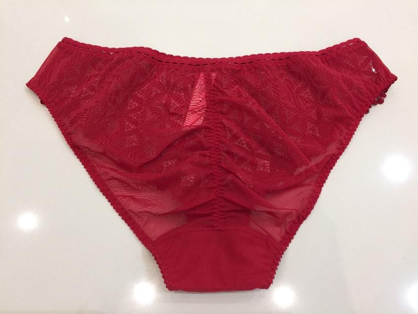 Aubade Paris red guipure lace briefs