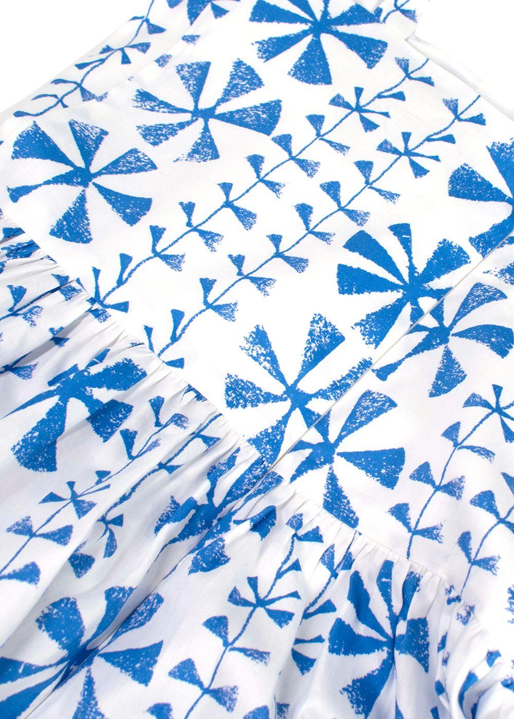 Borgo De Nor Floral Vine Jimena Printed Cotton Midi Dress