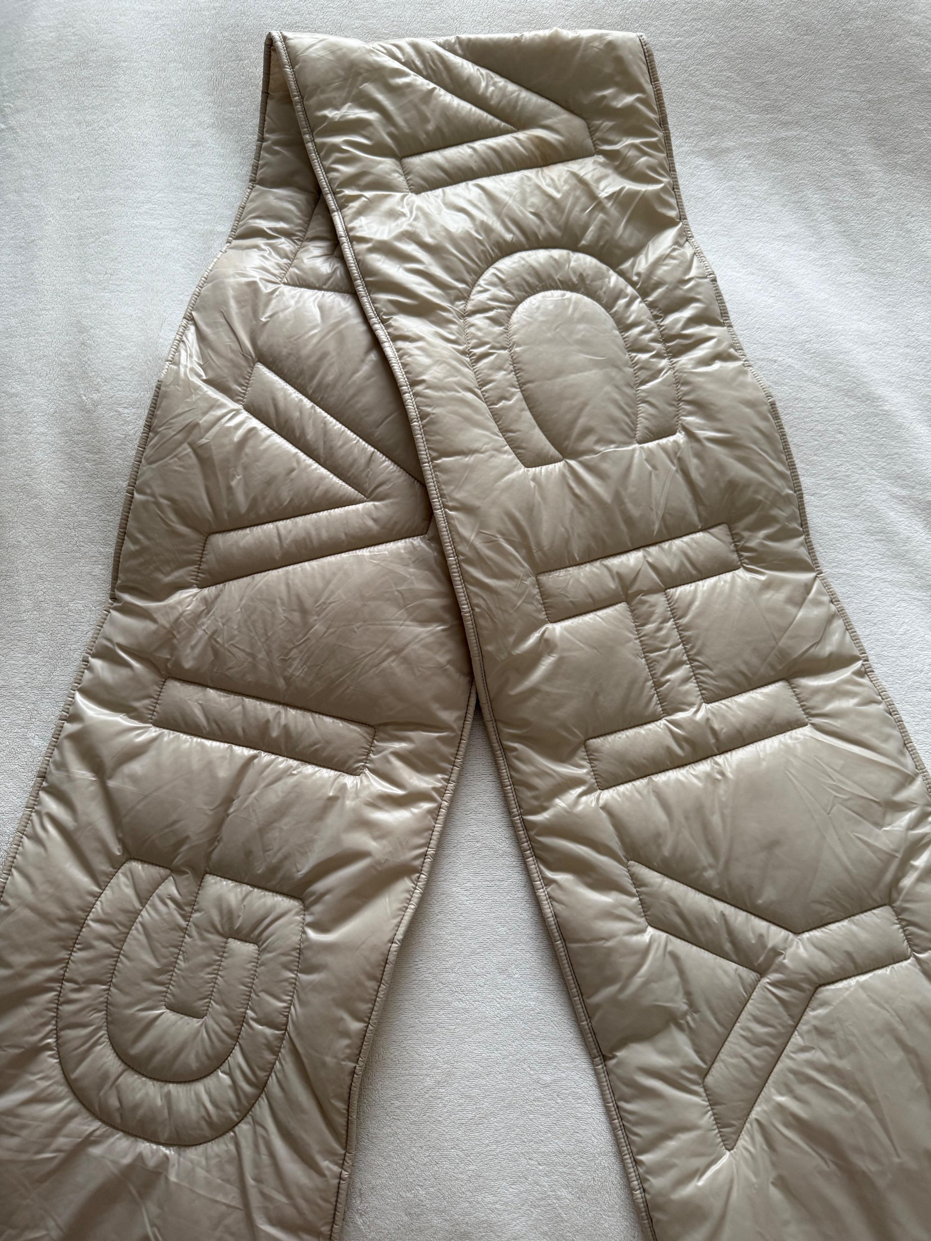 Cream Puffer Scarf