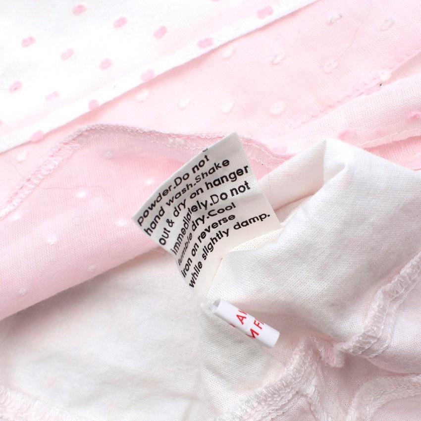 Darlings Baby Ruffled Pink & White Dress