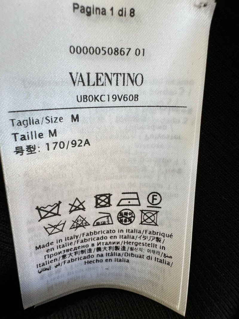Valentino Garvani Black Sequin Embellished Turtleneck Jumper