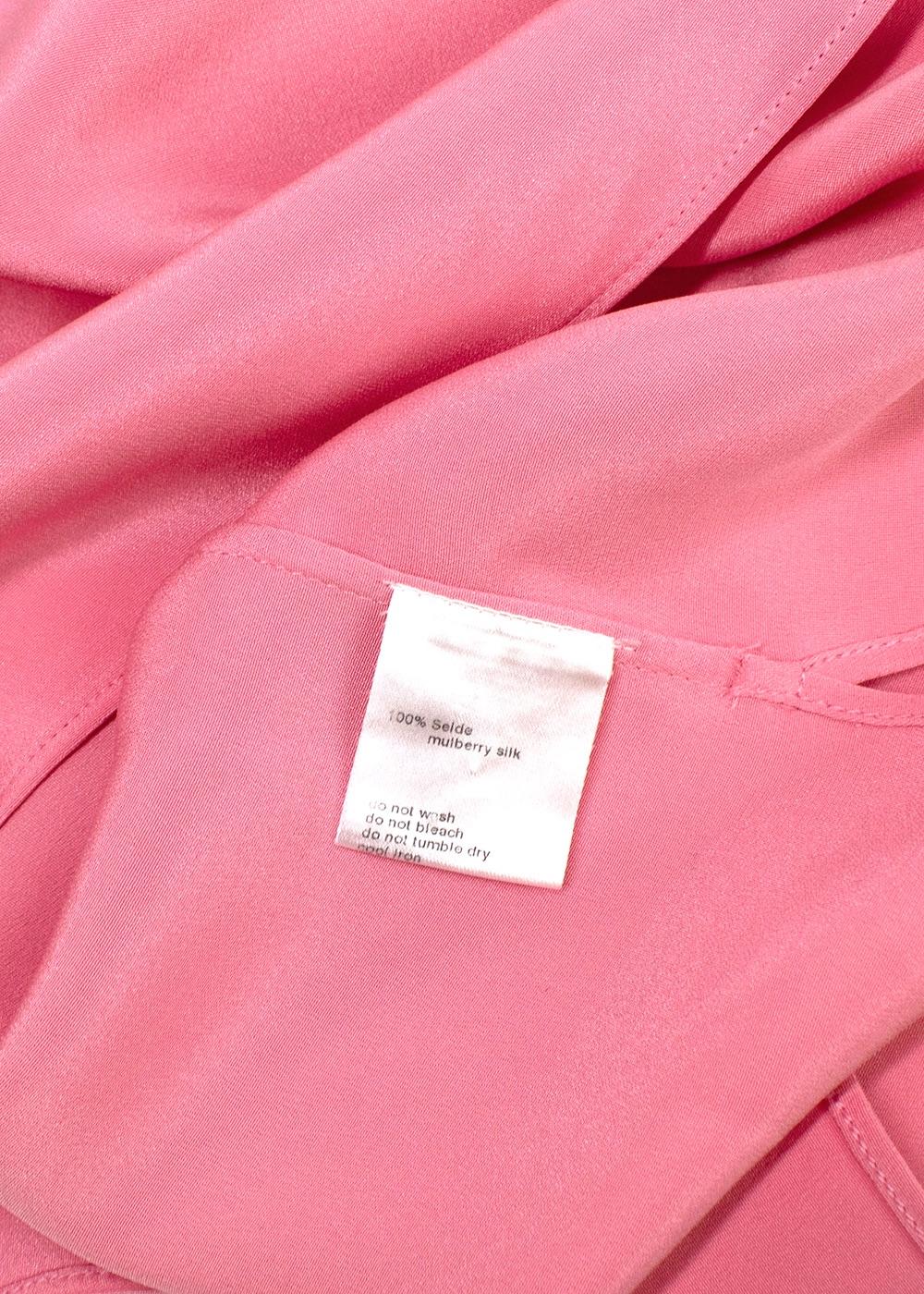 AKRIS Pink Mulberry Silk Top