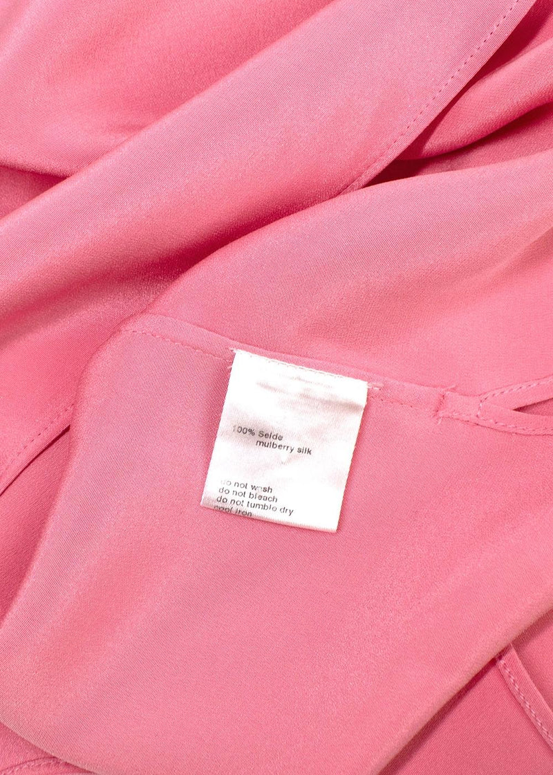 AKRIS Pink Mulberry Silk Top