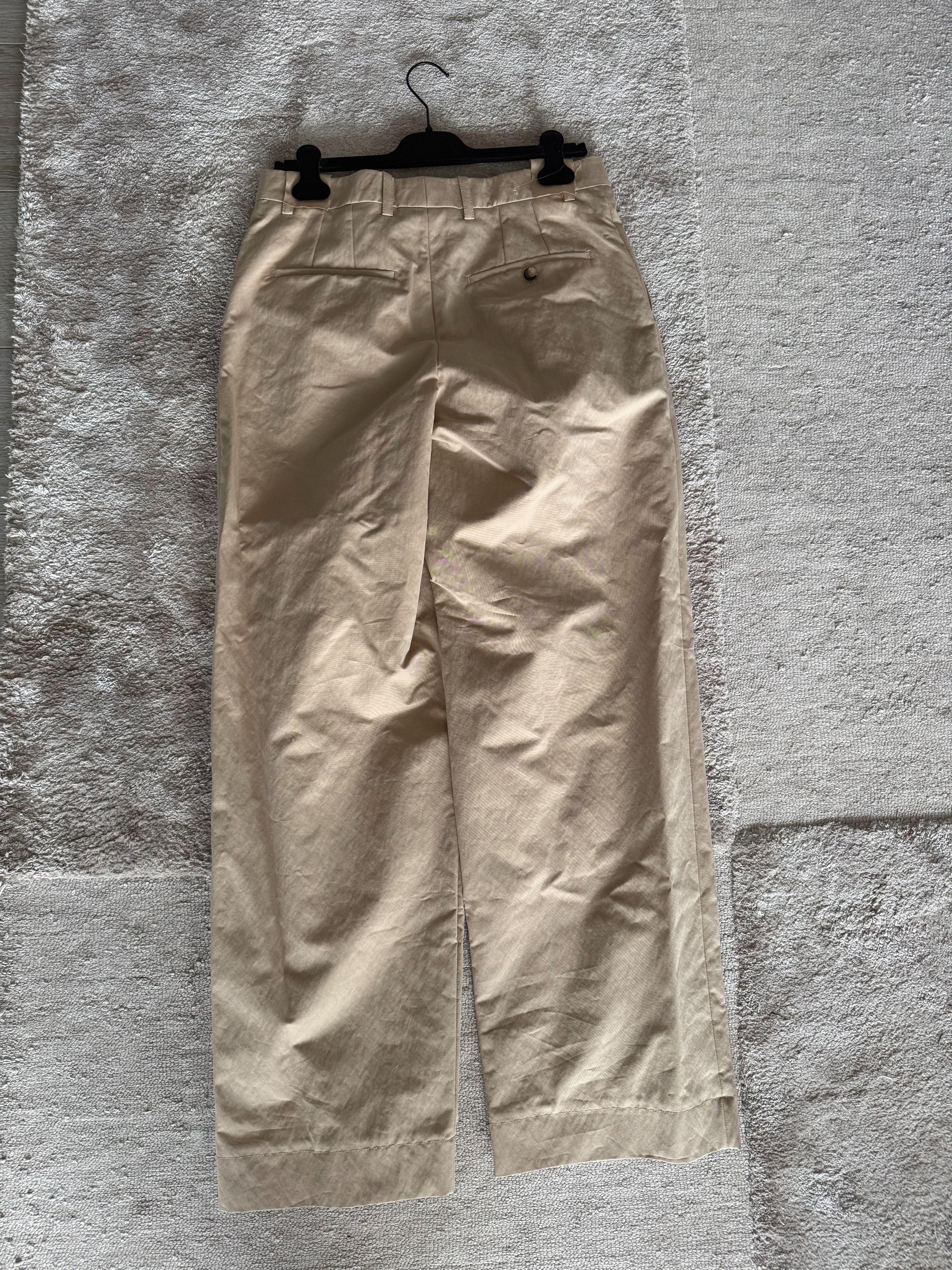 Wardrobe NYC Khaki Wide Chino Pants