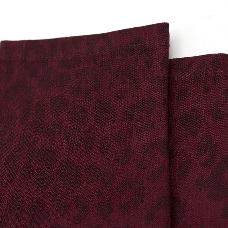 Current Elliott Burgundy Leopard Print Skinny Jeans