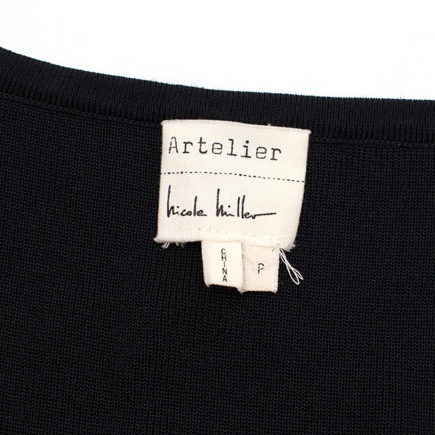 Artelier Nicole Miller Monochrome Knit Midi Dress