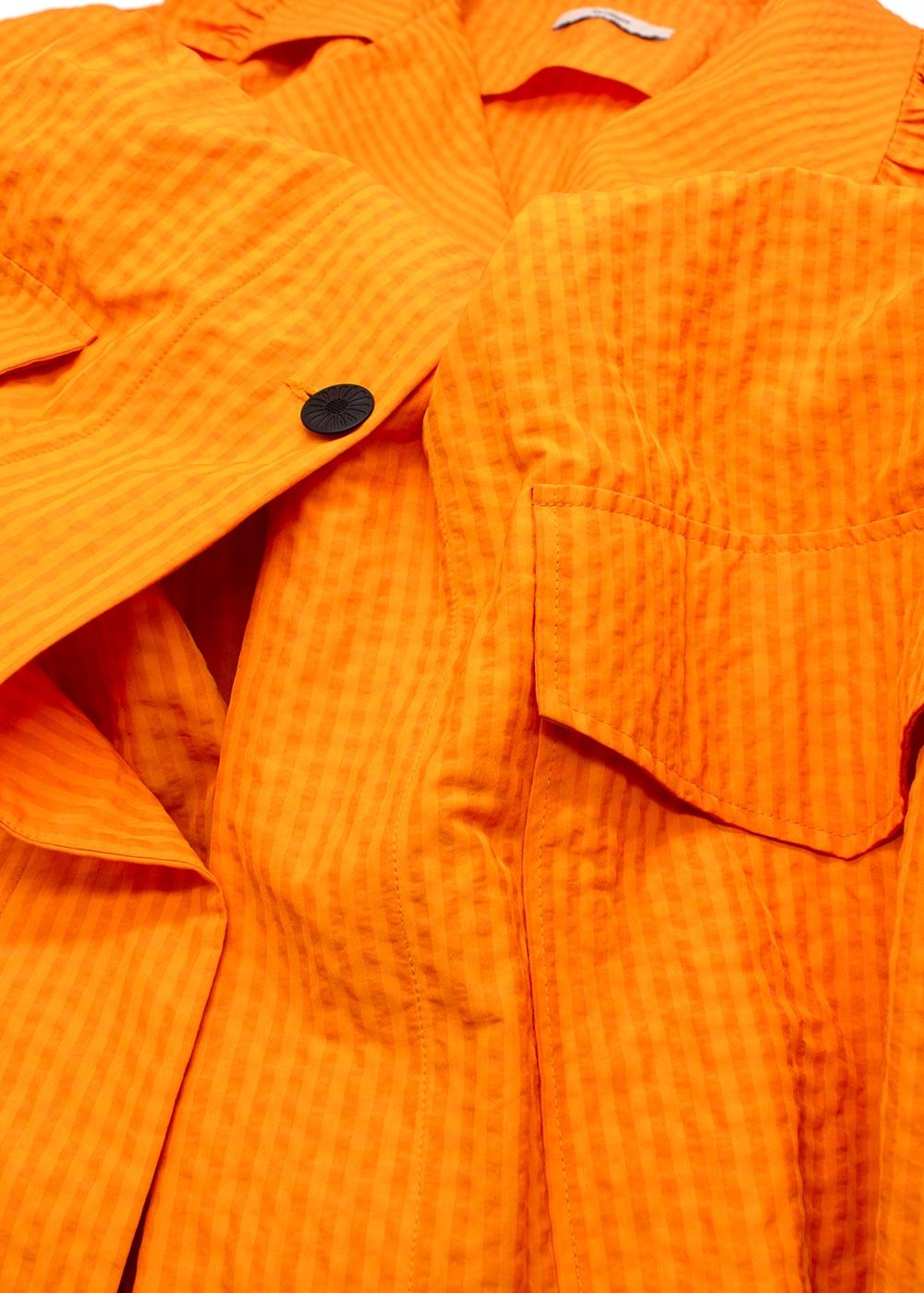 Brogger Orange Sienna Gingham Trench Coat