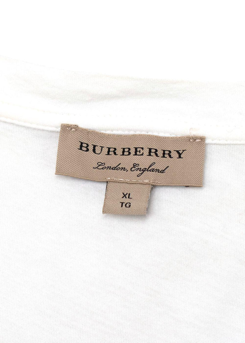 Burberry White London Print T-shirt