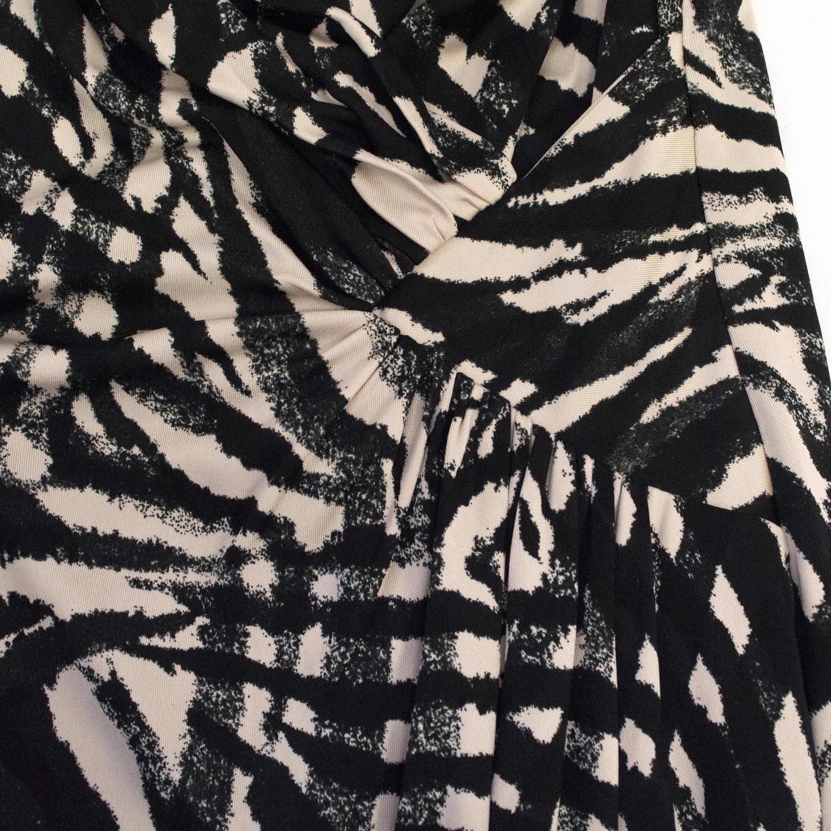 Ghost Jersey Black and Nude Dress