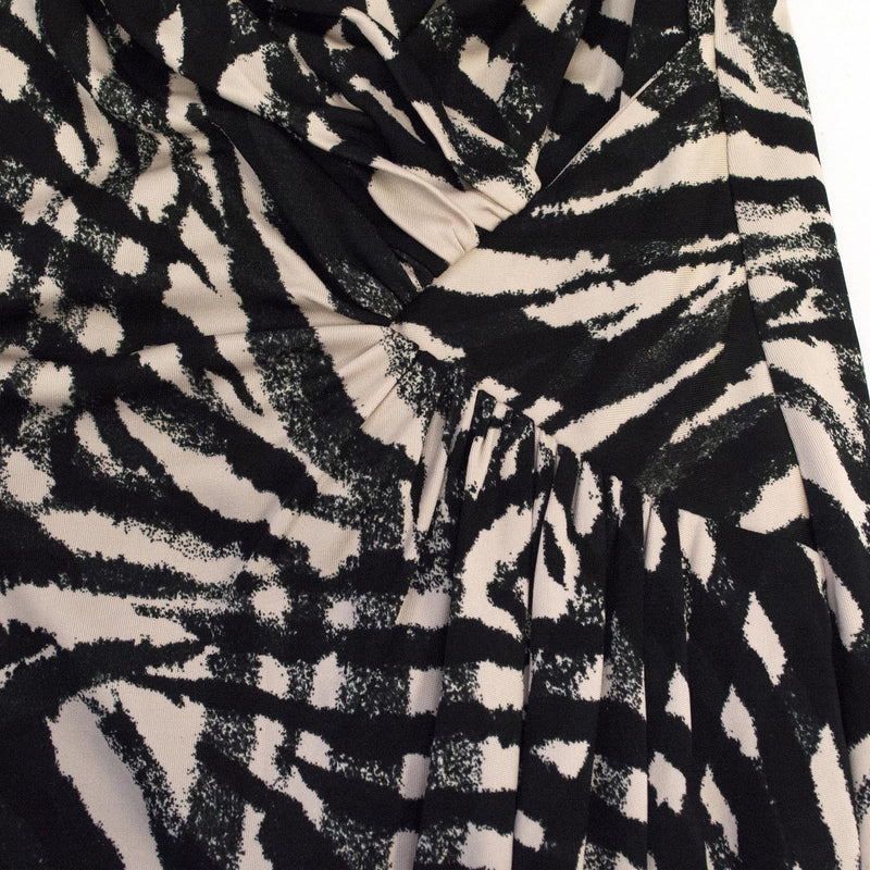 Ghost Jersey Black and Nude Dress